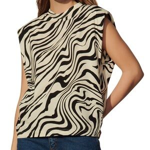 Sandro Kerry Print T-Shirt size 1